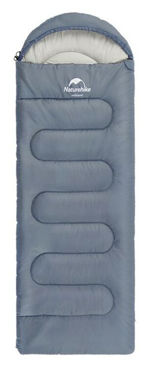 Спальний мішок Naturehike Y150L NH21MSD08, правий, сіро-блакитний FNR_6975641888741