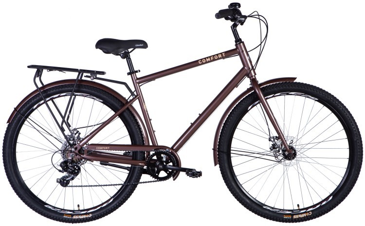 Велосипед ST 28" Dorozhnik COMFORT MALE DD FR рама-20" коричневый 2025 OPS-D-28-476