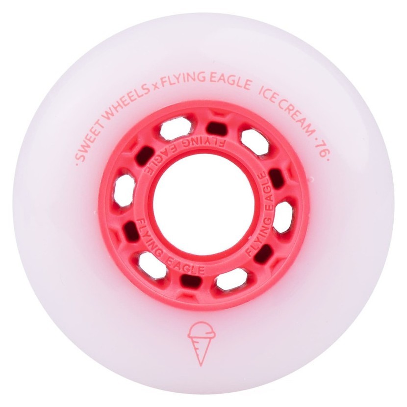 Колеса для роликів Flying Eagle Ice Cream 85A 4 шт червоні ROL_12020_1