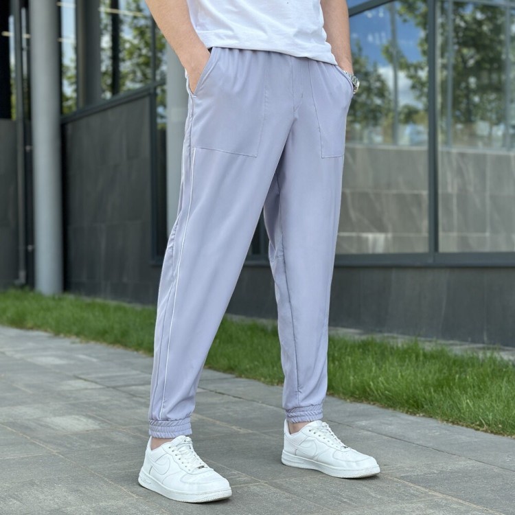 Чоловічі легкі джогери із софту сірі Pobedov Weekend POB_00000006213