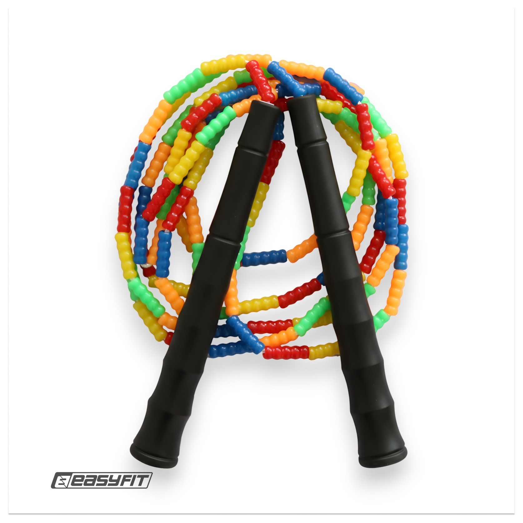 Бисерная скакалка EasyFit FreeRope 2,7м (мультиколор) EFIT_EF-2820-MD