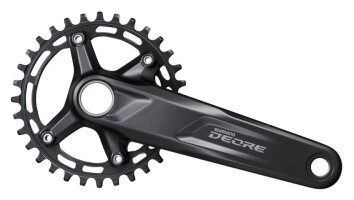 Шатун без каретки AL L175мм 30T с интегр.осью чорний SHIMANO Deore FC-M5100-1