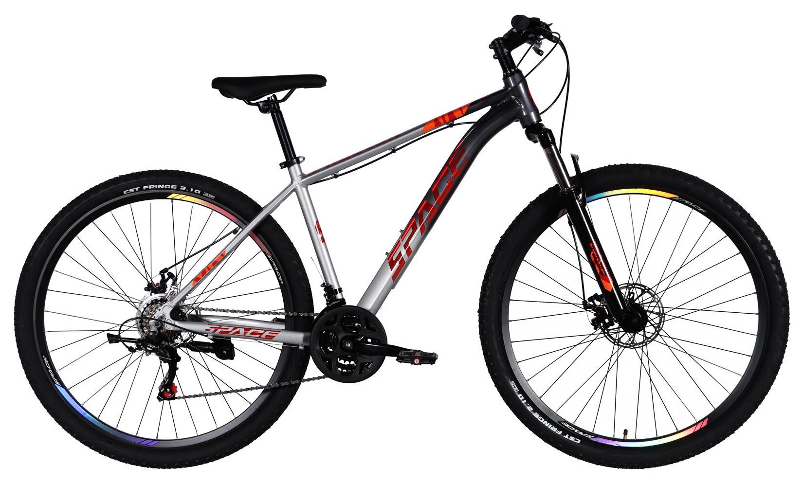Велосипед AL 29" SPACE PHAETON DD FR рама-18" серо-серебристый 2026 OPS-SP-29-184