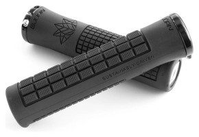 Грипсы ODI Bjorn, V2.1 Lock On, Black/White w/Black Clamp (черные с черными замками)