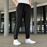 Весняні літні чоловічі чорні джогери із софту Pobedov Weekend