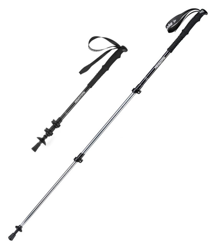 Трекинговая палка 3-сек. Naturehike Men ST 01 6061 AL NH17D001-Z, алюминий, черная FNR_6975641885627