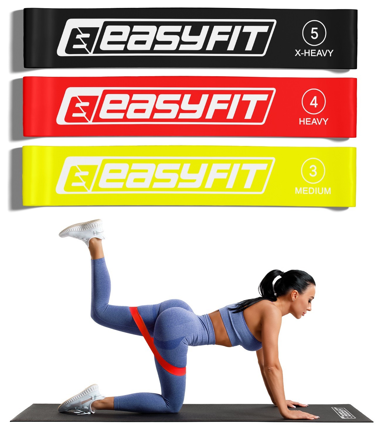 Резиновые кольца для фитнеса EasyFit набор 3 шт. EFIT_EF-1812