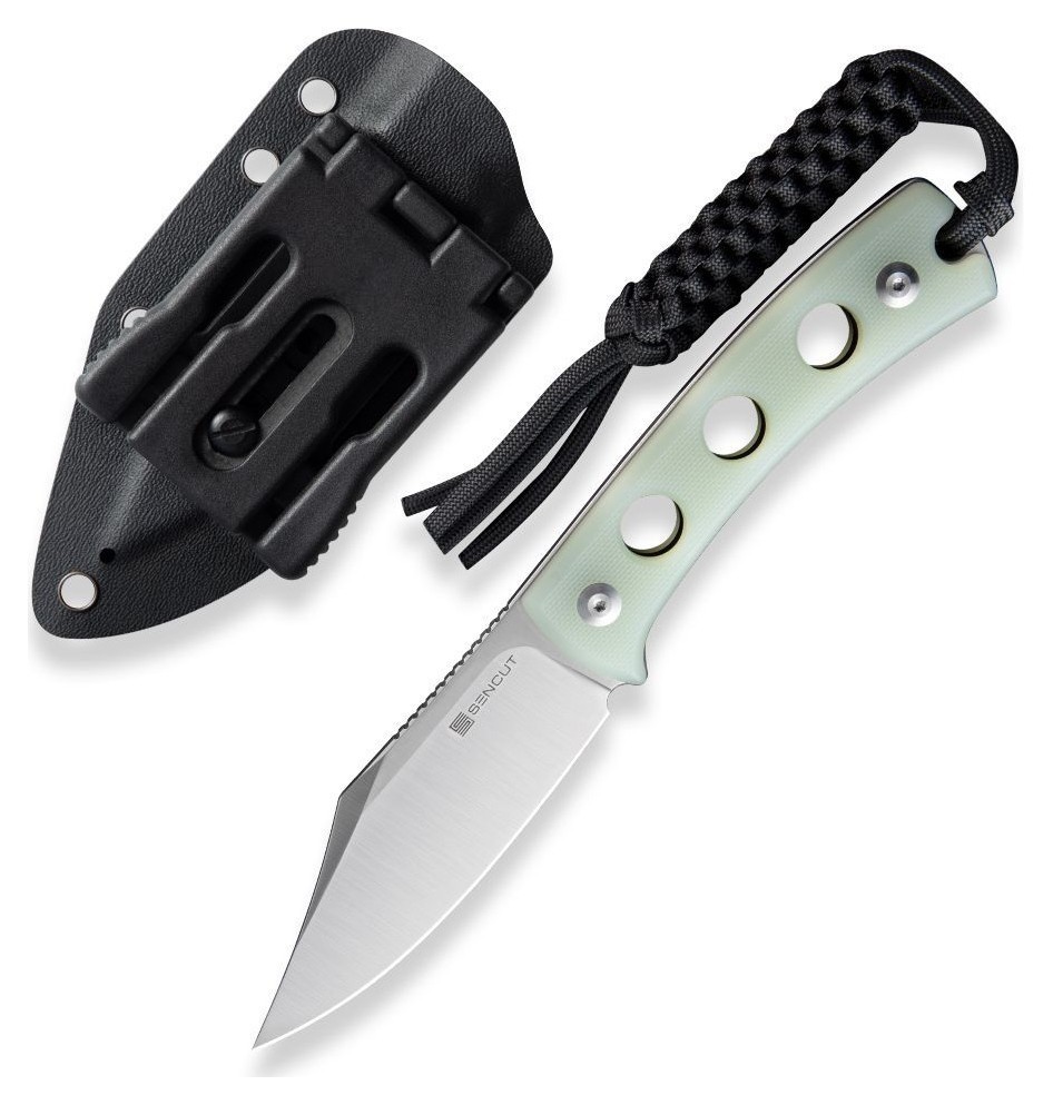 Ніж фіксований туристичний Sencut Waxahachie, (9.4 см) 9Cr18MoV / G10 світло-зелений FNR_SA11B