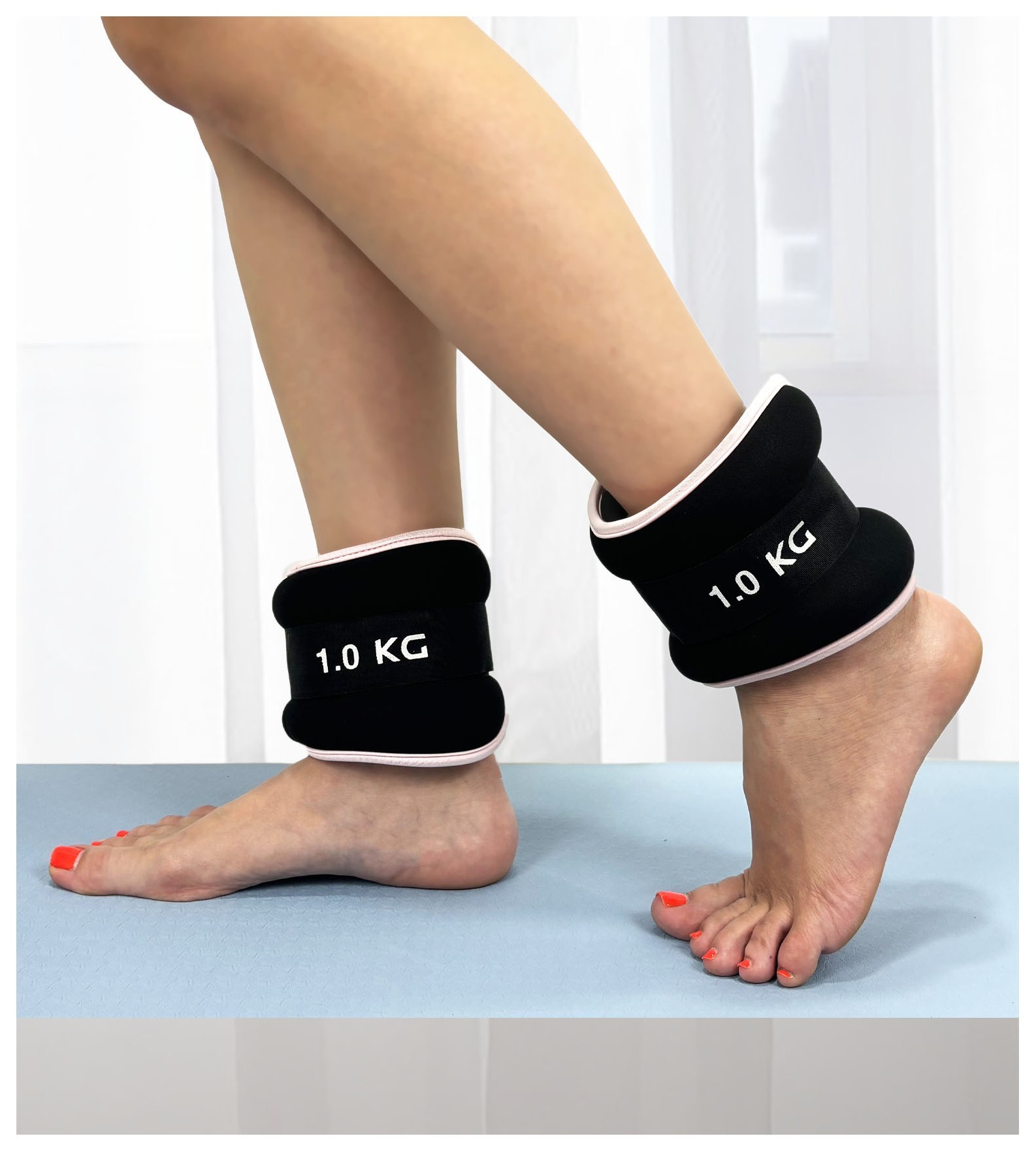 Утяжелители EasyFit Comfort 1 кг для ног и рук с металлом (пара) EFIT_EF-1010-P