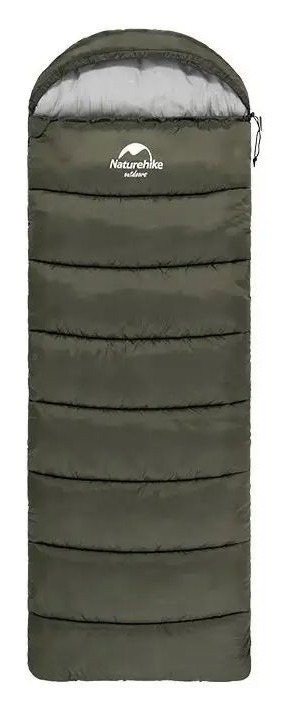 Спальник з капюшоном Naturehike U250 NH20MSD07, (6°C), лівий, темно-зелений FNR_6927595767214-L