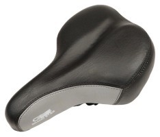 Сідло з замком 265*185 мм AZ-301 чорний з сірим