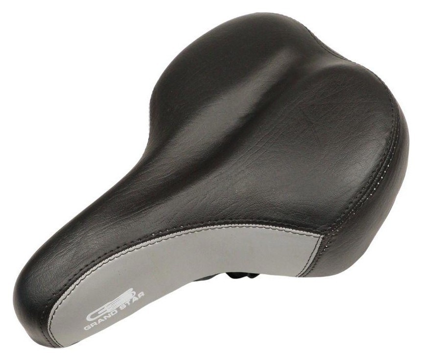 Сідло з замком 265*185 мм AZ-301 чорний з сірим SAD-693