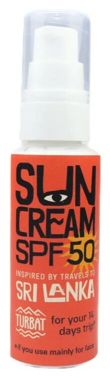 Сонцезахисний крем Turbat Sri Lanka SPF 50 GRG_012.006.0004
