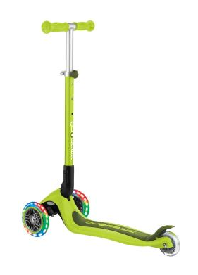 Самокат GLOBBER серії PRIMO FOLDABLE LIGHTS, зелений, колеса з підсвіткою, до 50кг, 3+ DWT_432-106-3