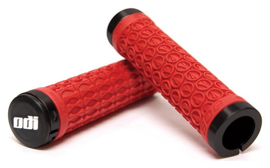 Гріпси ODI SDG MTB Lock-On Bonus Pack Black w/Red Clamps (чорні з червоними замками) OBOD_D30SDB-R
