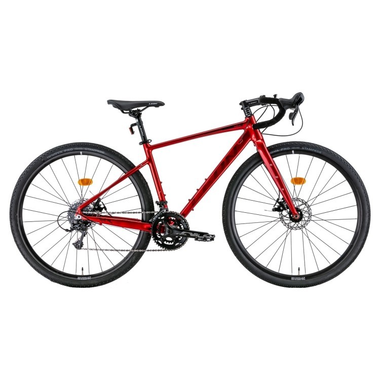 Велосипед знижений в ціні 28" Leon GR-90 DD 2022 (червоний з чорним) STK-LN-054