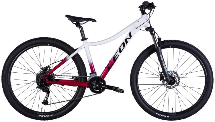 Велосипед AL 27,5" Leon XC LADY 80 HDD рама-16" білий з малиновим 2025 OPS-LN-27,5-010