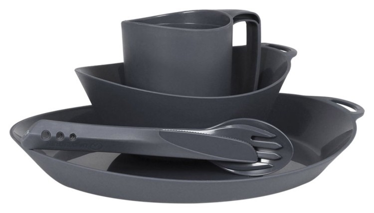 Набір Lifeventure Ellipse Camping Tableware Set graphite 75800