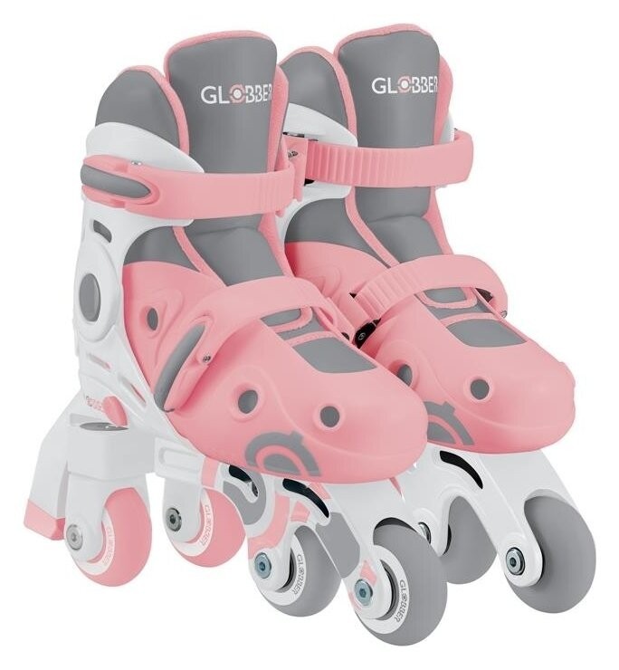 Роликовые коньки GLOBBER 2в1, пастельно-розовые RLK.485220