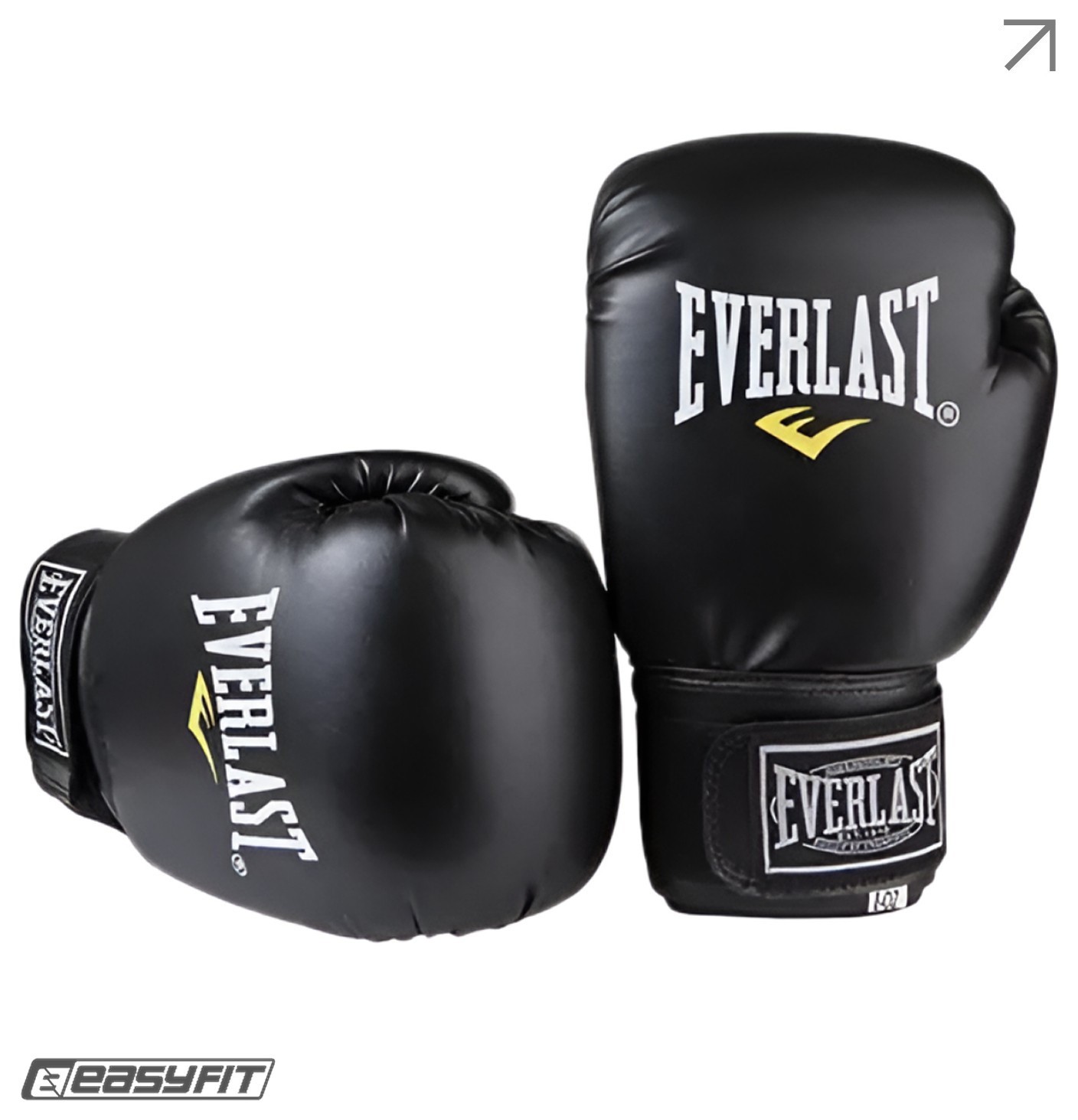 Боксерські рукавички Everlast 16 унцій (16 oz) чорні EFIT_EF-0370-16