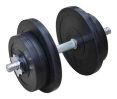 Разборная резиновая гантель 21 кг (RN_OD21)