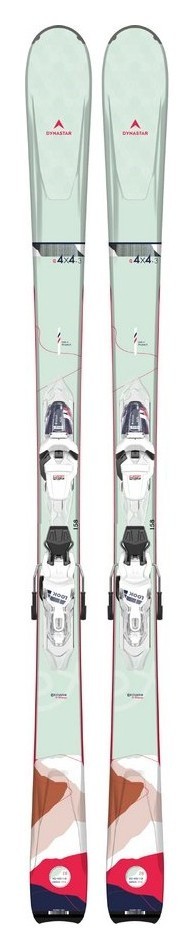 Ліжі гірські (комплект) Dynastar E 4X4 3 W + XPRESS W 11 150 см White/pink/grey (DAKX303+FCKDW05) WRH RCH_15723