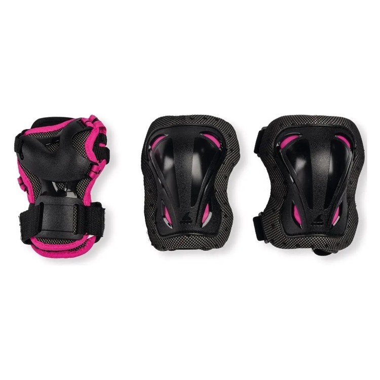Rollerblade защита набор Skate Gear Jr black-pink 069P0300-7Y9-XS