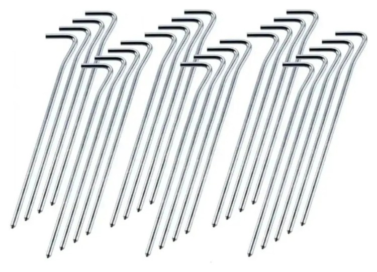 Колечки алюминиевые для палаток Turbat Stakes (25 шт.) GRG_012.005.0298