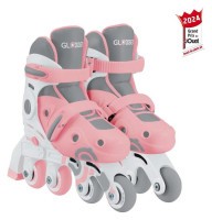 Роликовые коньки GLOBBER 2в1 пастельно-розовые р.26-29, до 20кг, 3+