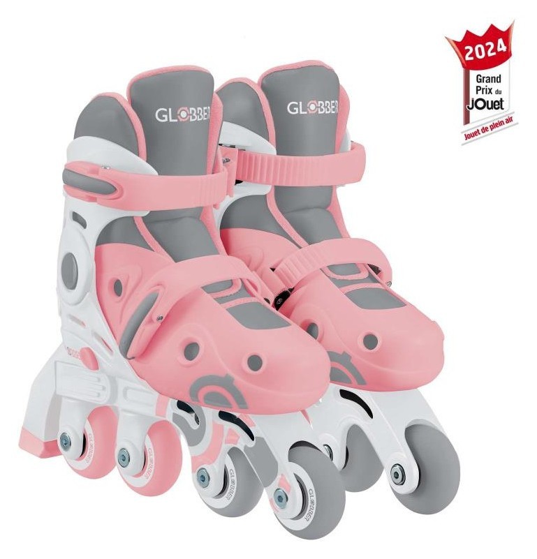 Роликовые коньки GLOBBER 2в1 пастельно-розовые р.26-29, до 20кг, 3+ DWT_780-210