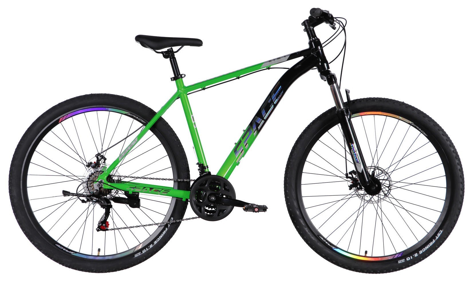 Велосипед AL 29" SPACE PHAETON DD FR рама-20" зелено-черный 2026 OPS-SP-29-188