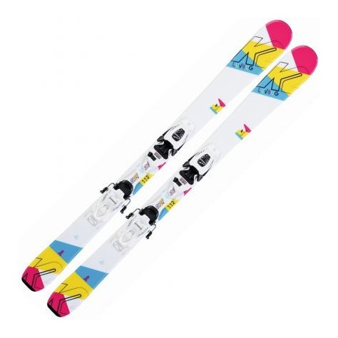 Ліжі гірські дитячі (комплект) K2 LUV BUG 4.5+FDT JR 88см White/multicolor (10D0809.109.1+10D1019.109.1) O RCH_22101