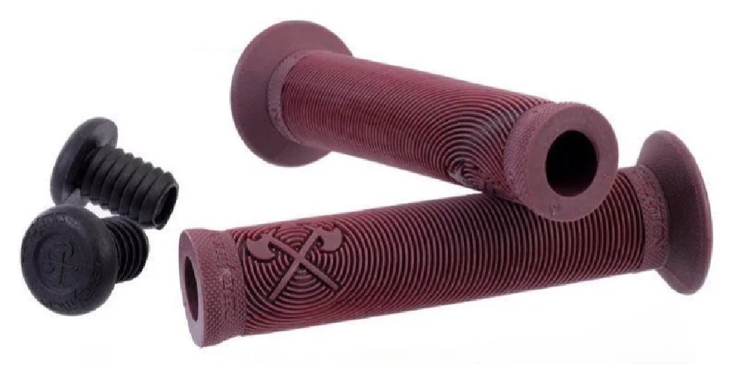 Грипсы Demolition AXES, Flange, темно-фиолетовые VELD_D1102MAR