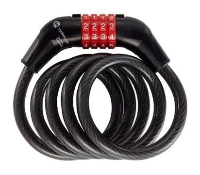 Замок для велосипеда тросовый Cycledesign ROLLER Red (LK0020) RCH_14308