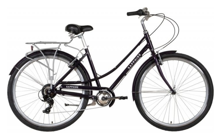 Велосипед снижен в цене AL 28" Dorozhnik SAPPHIRE Vbr рама-" с багажником зад AI, с крылом St 2022 STK-D-193 (глубокий темно-фиолетовый) STK-D-193