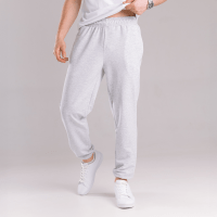 Чоловічі штани джогери з кишенями сірі меланжеві Pobedov 95