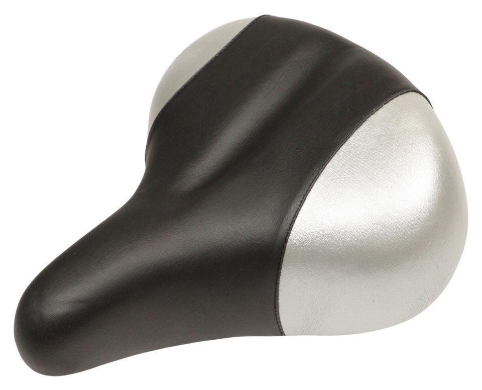 Сідло з замком 265*230 мм AZ-0112 чорний зі сріблястим SAD-699