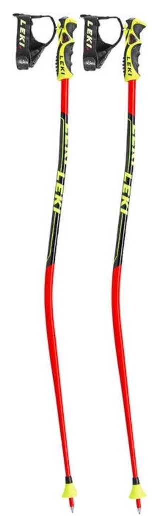 Палки для горных лыж для подростков Leki WCR LITE GS 3D 95см Fluorescent red/black/neon yellow (65065901-WRH) RCH_16563