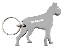 Munkees 3453 брелок-открывашка Pug grey