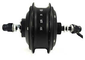 Мотор GP 36G27R редукторный 36В 350Вт, задний, 36H 12G под трещотку