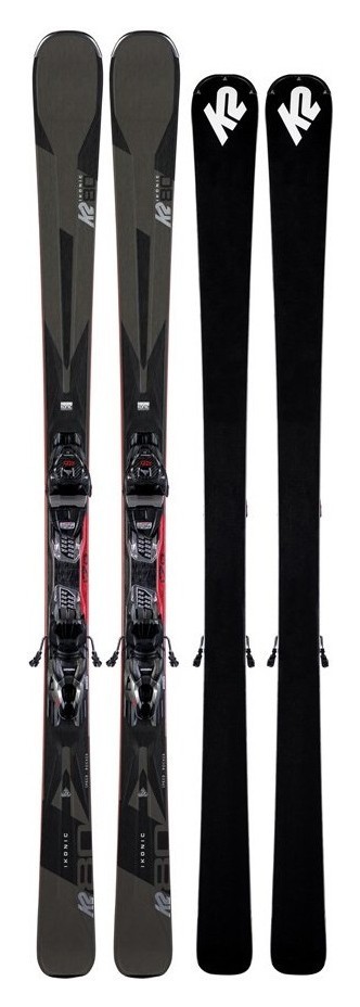 Ліжі гірські (комплект) K2 IKONIC 80+M3 12 TCX LIGHT QKCLK 177см Grey/black (10D0007.142.1+10D1003.142.1) RCH_22098