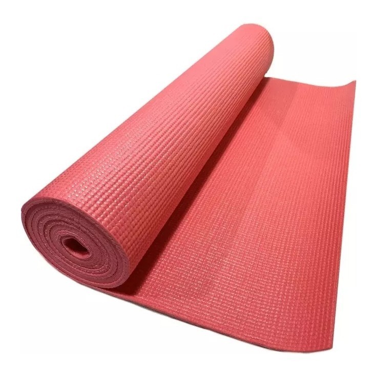 Килимок для йоги та фітнесу Bavar (PVC) 6 mm, рожевий BVR-KVRK-PVC-6mm-pink