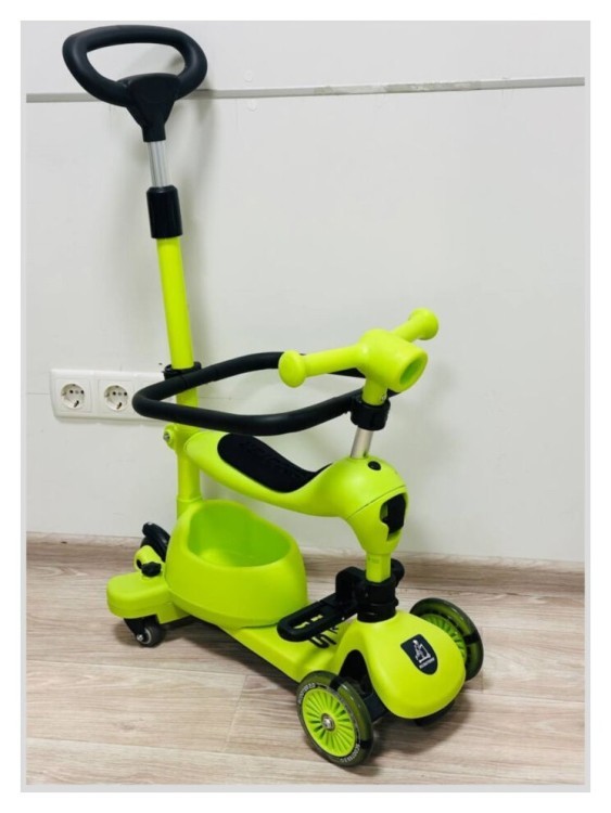 Детский самокат Maraton 3in1 K619 grey+green, Салатовый MRTN_3199
