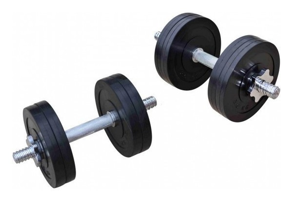 Гантели наборные резиновые Rn-Sport по 11 кг. RNS_RN_OD2х11