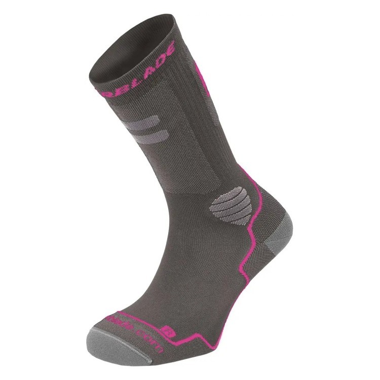 Шкарпетки Rollerblade High Performance для жінок dark grey-pink 06A85100-500-L