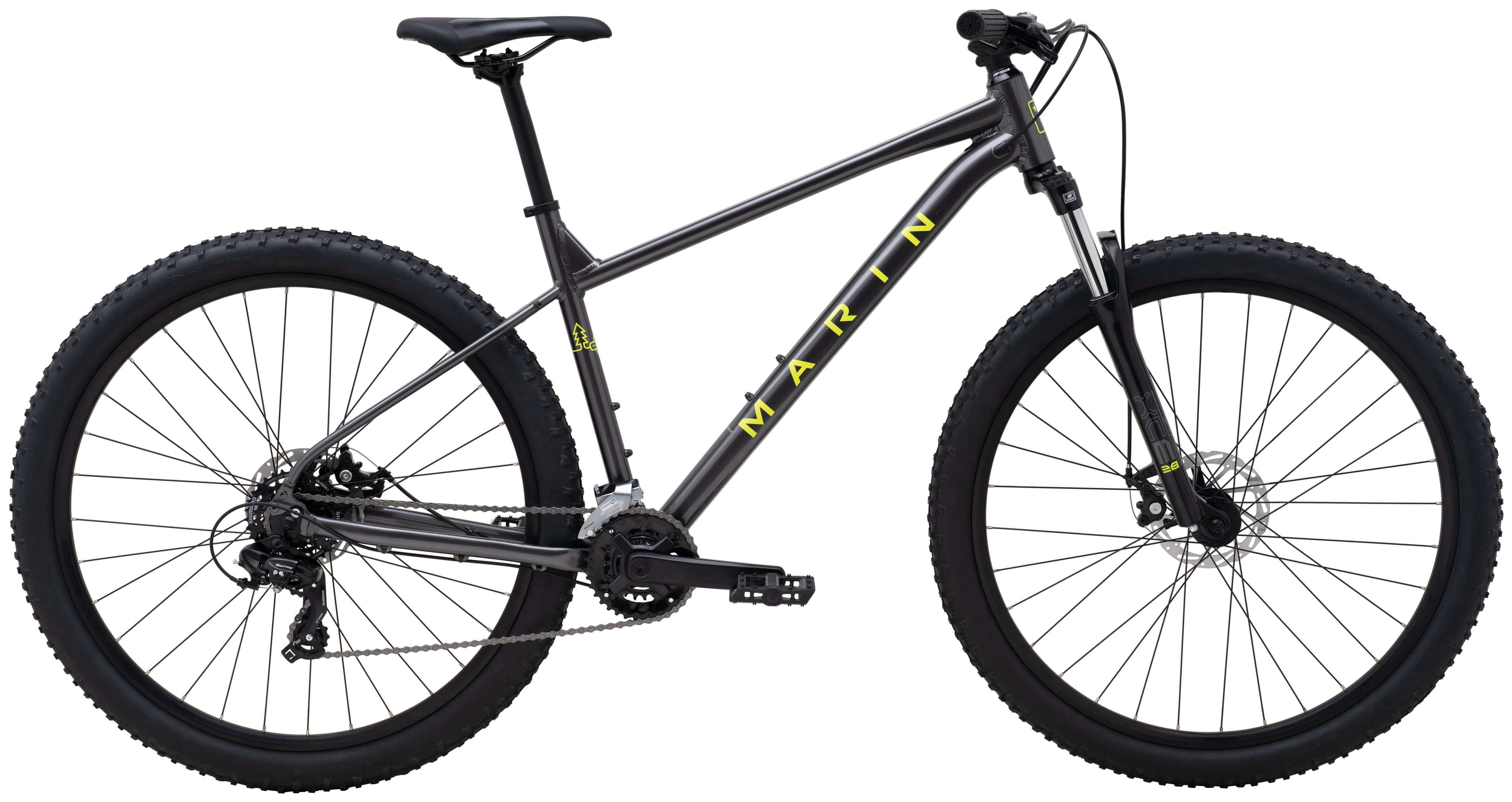Велосипед 27,5" Marin BOLINAS RIDGE 1 рама - XS 2026 Charcoal Yellow SKE-83-48