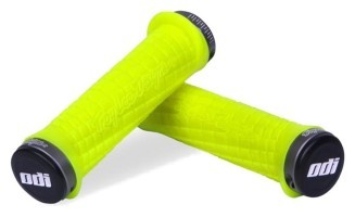 Грипсы ODI Troy Lee Designs Signature MTB Lock-On Bonus Pack Yellow w/Graphite Clamps (желтые с графитовым замком)