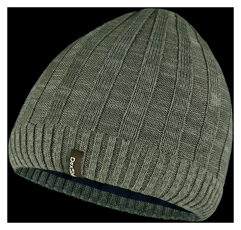 Водонепроникна шапка Dexshell Heathered Rib Knit Beanie, onesize (56-58 см), хакі FNR_DH32405SSN
