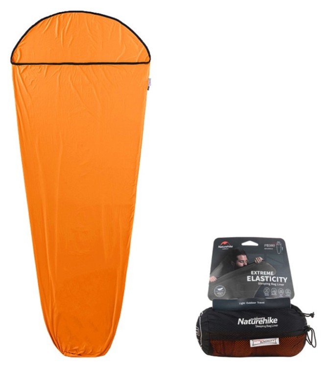 Підкладка для спального мішка Naturehike NH17N002-D, поліестер, помаранчевий FNR_6927595700815