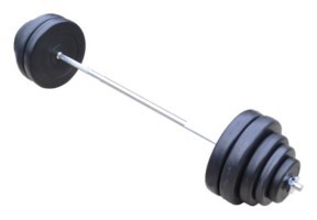 Штанга разборная 65 кг с прямым грифом.